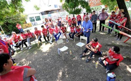 Julio Zamora acompañó a los jóvenes de Julio Zamora acompañó a los jóvenes de