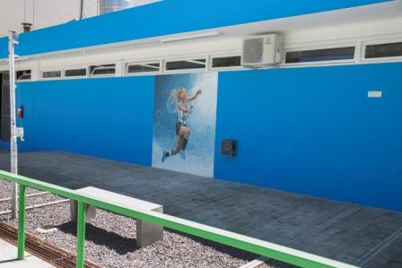Delfina Merino, reconocida por Vicente López con un mural en Campo de Deportes Nº1  