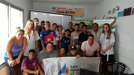 Los chicos del Centro Convivencial Terapéutico de San Fernando participaron de un Taller de Salud Sexual