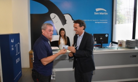 Ahora, en San Martín las licencias de conducir se entregan en el momento 