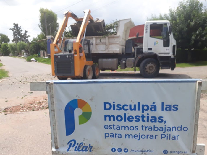 Tareas de mejoramiento en Peruzzotti, Villa Astolfi, Monterrey y La Lonja en Pilar.