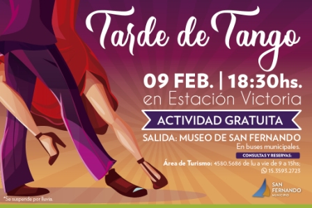 Se viene una Tarde de Tango en la Estación Victoria de San Fernando Se viene una Tarde de Tango en la Estación Victoria de San Fernando