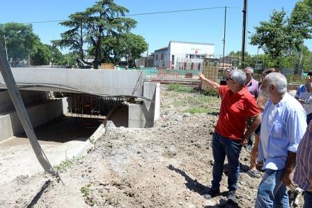 Julio Zamora supervisó el avance de grandes obras en Benavídez y Tigre centro