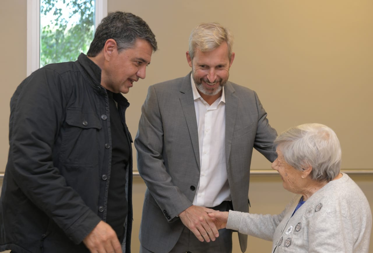 Frigerio y Jorge Macri supervisaron los avances de las obras en el geriátrico de Vicente López