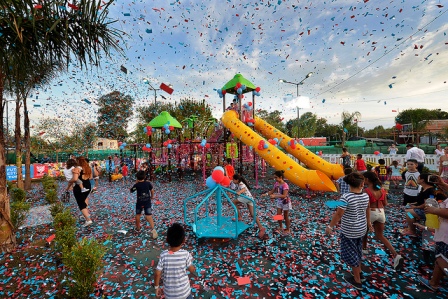 l intendente de Tigre, Julio Zamora, inauguró la plaza N°26 “Luis Alberto Pereyra