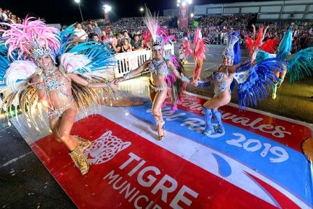 100 mil personas disfrutaron de los carnavales de Tigre