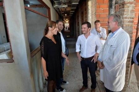 Vidal estuvo junto al intendente local, Jorge Macri, el ministro de Salud de la Provincia, Andrés Scarsi y el director del Hospital, Celso Arabetti.