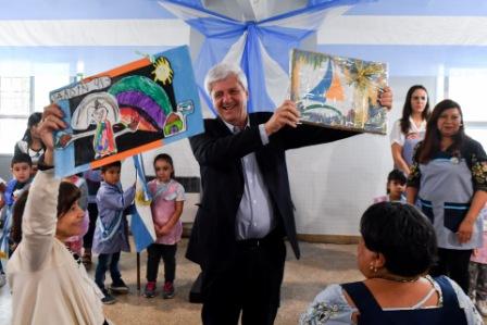 Luis Andreotti inauguró la puesta en valor del Jardín Provincial N° 913