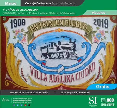 Villa Adelina celebrará sus 110 años de vida en el HCD de San Isidro