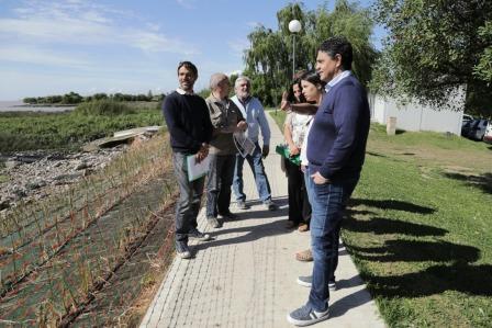 El intendente Jorge Macri recorrió la obra que se está llevando a cabo en el barrio El Ceibo, que consiste en los trabajos de control de la erosión del lugar y el mejoramiento del paisaje a través de un sistema de plantas