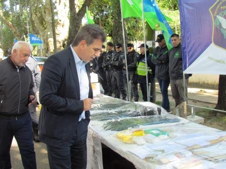Ritondo supervisó en Tigre los resultados de los operativos que desbarataron a la banda “Reyes del  Norte”