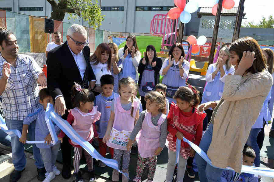 En el barrio San Pablo, Julio Zamora presentó la renovación del jardín N°911