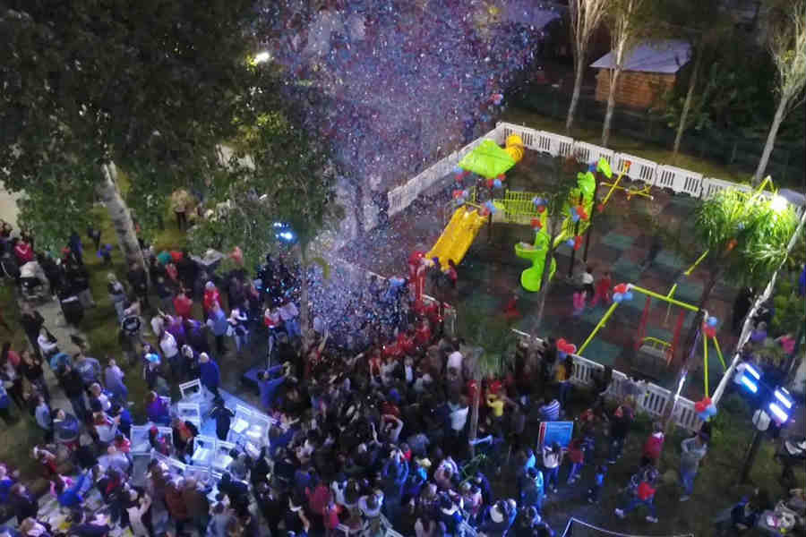 Julio Zamora inauguró en Benavidez la plaza N°29 y destacó el avance de obras de infraestructura, salud, educación y cultura