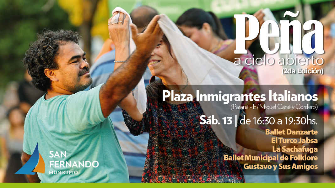 Se viene la segunda Peña a Cielo Abierto en San Fernando