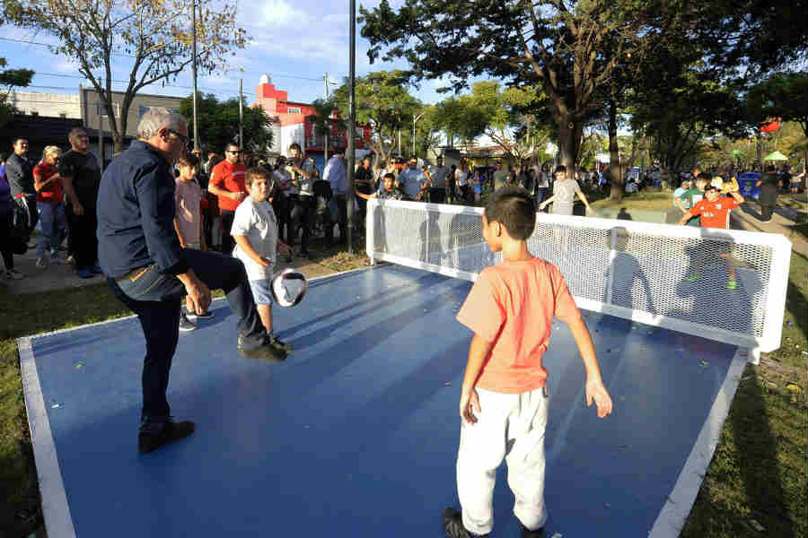 El intendente de Tigre presentó el espacio N°30 intervenido con fondos municipales, ubicado entre las calles Solís y Chacabuco, del centro de la ciudad.