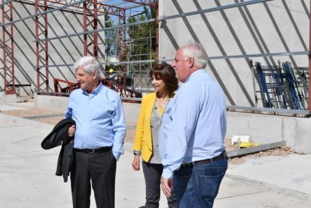 Luis Andreotti supervisó la obra del nuevo Centro de Servicios y Obras Públicas