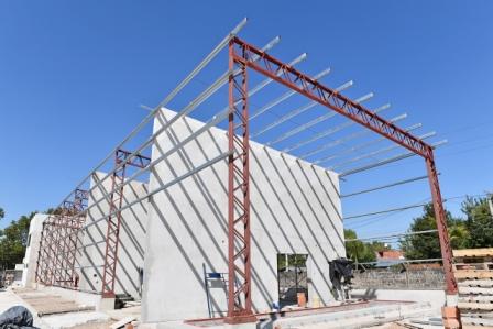 Luis Andreotti supervisó la obra del nuevo Centro de Servicios y Obras Públicas