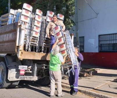 Tigre continúa equipando las escuelas del distrito con nuevo mobiliario