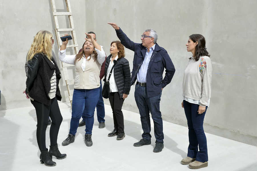 Julio Zamora supervisó la construcción del primer jardín maternal municipal en Don Torcuato