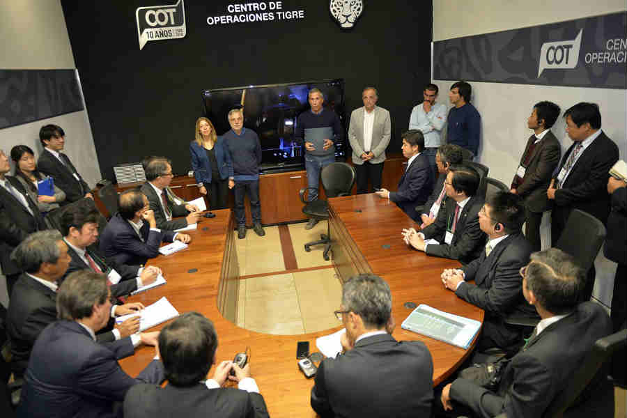 Tigre exhibió su modelo de Protección Ciudadana frente a empresas tecnológicas de Japón 