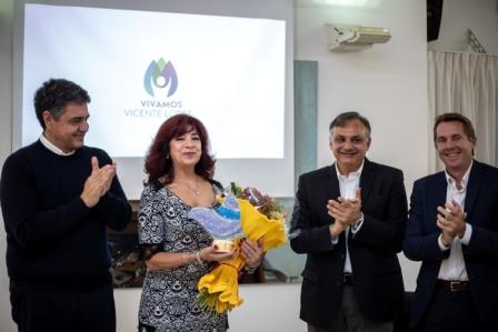 Jorge Macri participó de la entrega de un premio a Silvia Irigaray, presidente de Madres del Dolor