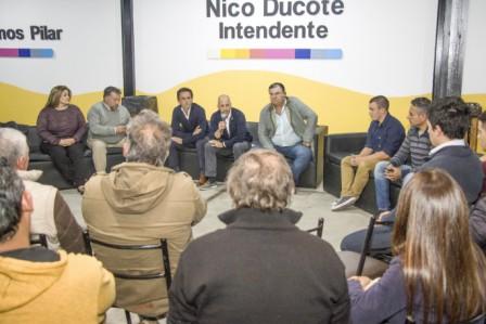 Nicolás Ducoté, presidente del Pro local e intendente de Pilar, participó de la tercera Mesa de Trabajo de Cambiemos Pilar.
