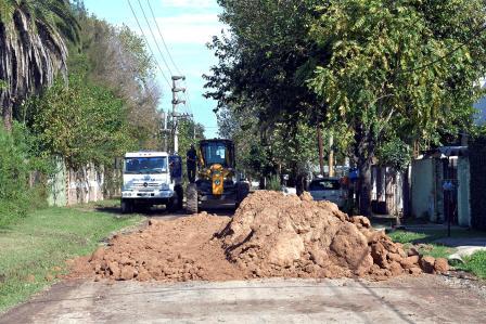 Julio Zamora supervisó obras realizadas con fondos municipales en Benavídez Sur3
