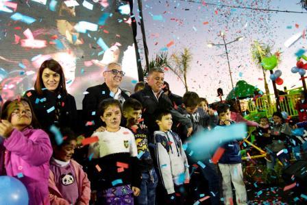 Julio Zamora inauguró  en Benavidez la plaza N°33 “Virgen de El Talar”