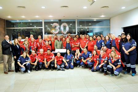 Julio Zamora en los 30 años del SET