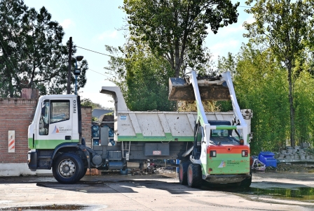 San Fernando comenzó las tareas de limpieza del terreno recuperado que ampliará la costa