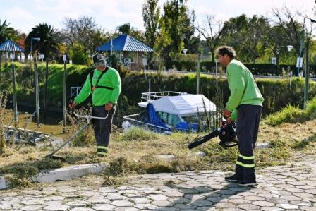 San Fernando comenzó las tareas de limpieza del terreno recuperado que ampliará la costa