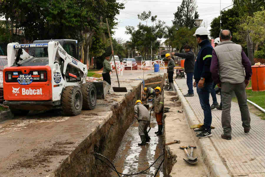 Avanzan las obras hidráulicas en San Fernando