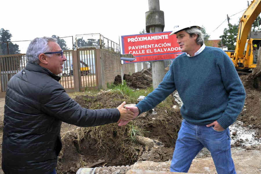 Julio Zamora recorrió importantes obras para los vecinos de Benavídez