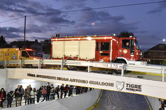Julio Zamora inauguró el nuevo túnel Hiram Gualdoni en el centro de Tigre
