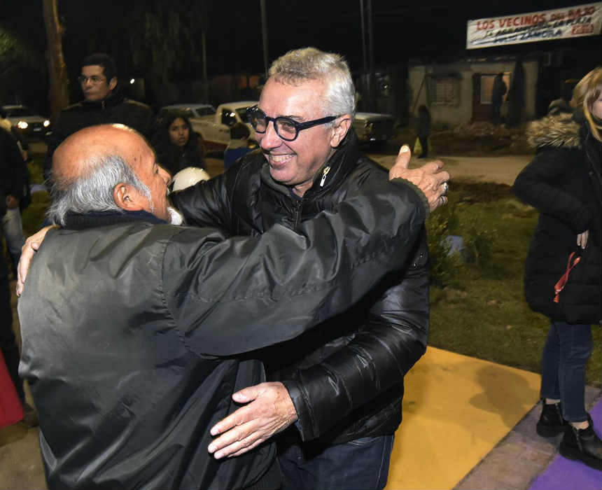 Julio Zamora en la inauguración de los nuevos juegos y remodelación de la plaza N°38 “Eva Perón”