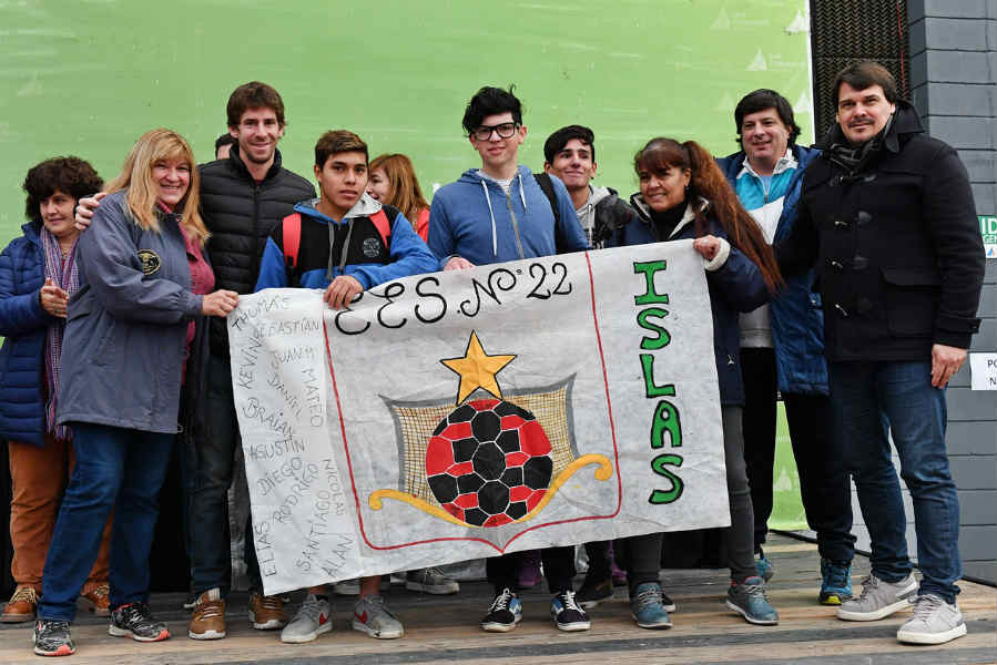 Andreotti encabezó el cierre de las Olimpiadas Intercolegiales Municipales