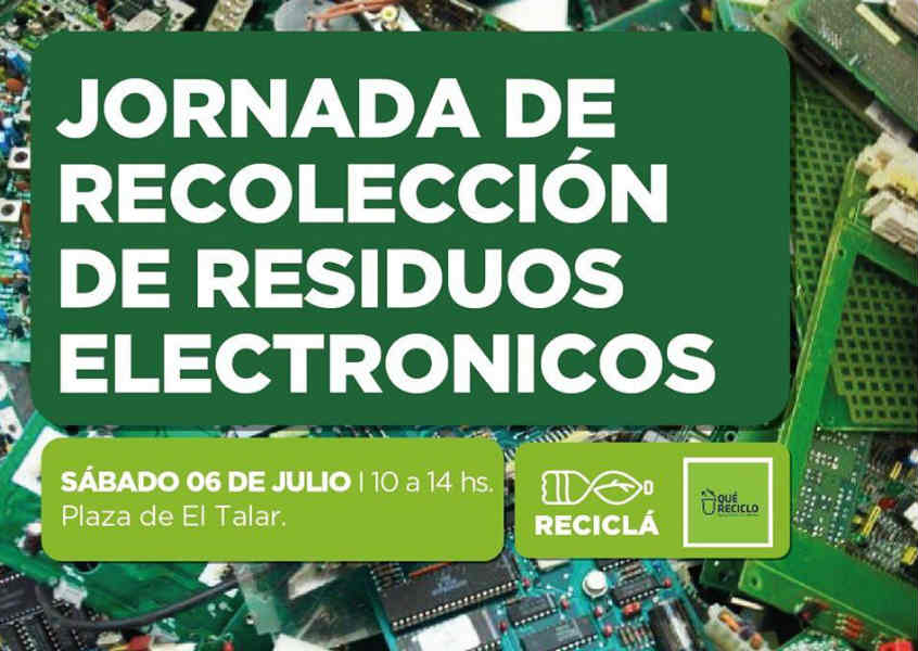 Tigre organizará una jornada de recolección de residuos electrónicos en El Talar