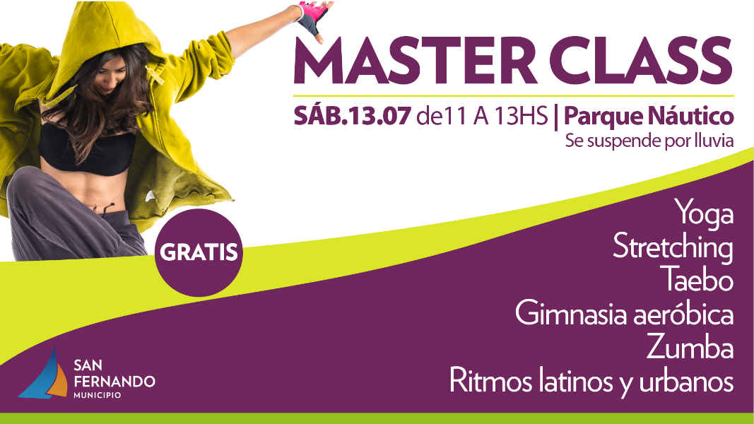 Llega una masterclass de fitness en el Parque Náutico de San Fernando