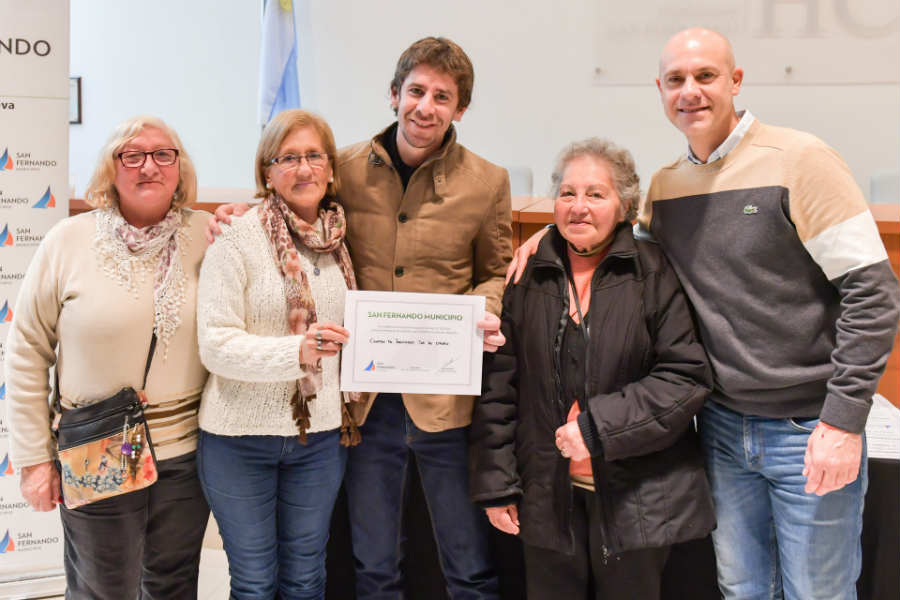 Juan Andreotti otorgó nuevas ayudas económicas a centros de jubilados de San Fernando