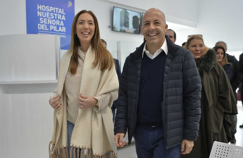 Vidal visitó las obras del nuevo hospital materno neonatal de Pilar