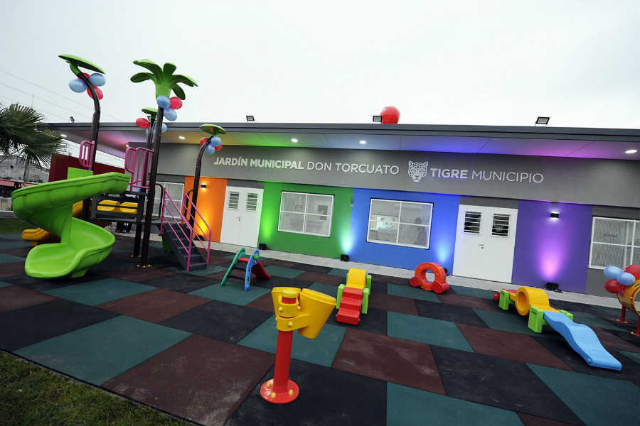 Julio Zamora inauguró el primer Jardín Municipal en Don Torcuato