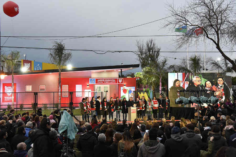 Julio Zamora inauguró el primer Jardín Municipal en Don Torcuato