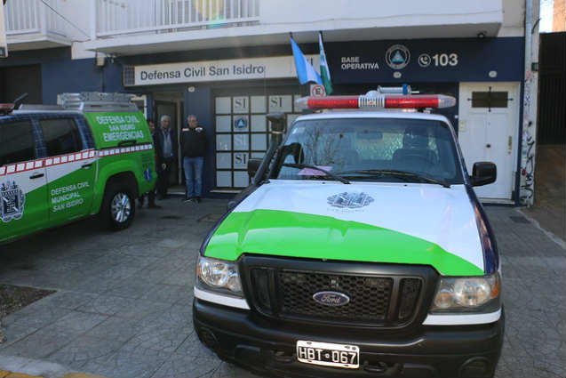 Posse visitó la nueva sede de defensa civil San Isidro