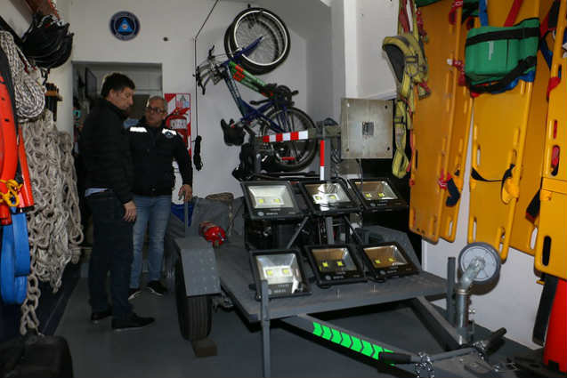 Posse visitó la nueva sede de defensa civil San Isidro