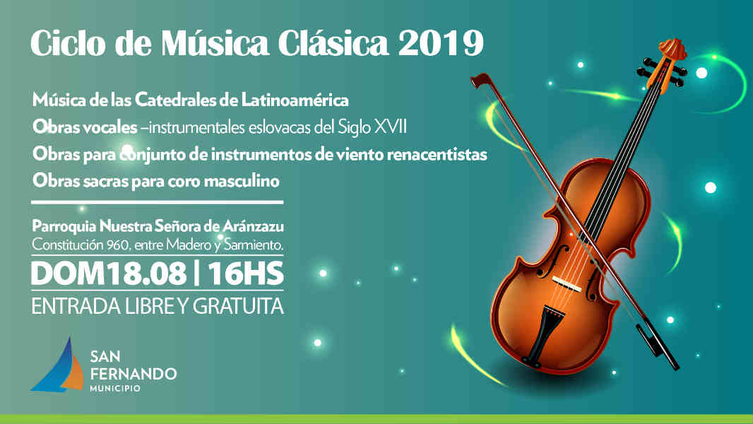 Este domingo, nueva edición del Ciclo de Música Clásica en la Parroquia Aránzazu de San Fernando