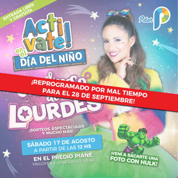 Reprogramación del Festejo del Día del Niño con Lourdes Sánchez