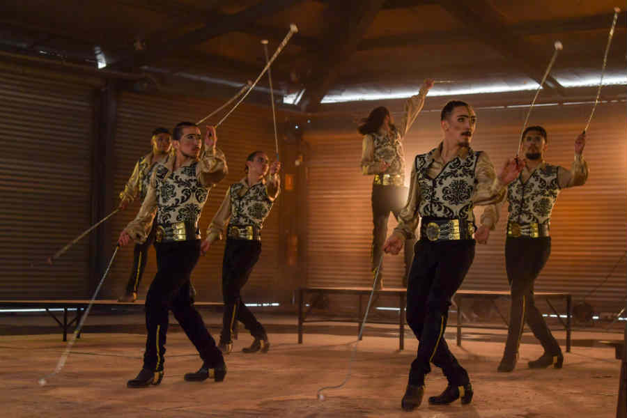 La Compañía Gaucha Argentina de San Fernando realiza un video en el Parque Náutico