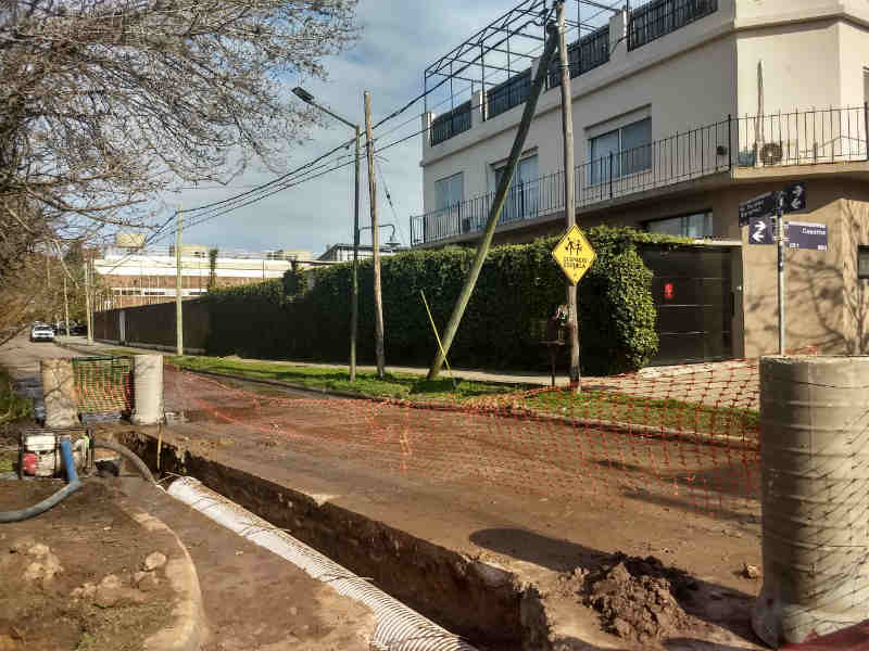 Nuevo conducto para evitar anegamientos en el Bajo de San Isidro