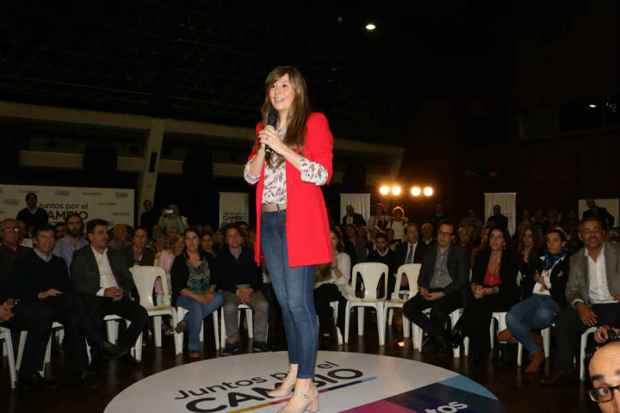 El intendente Gustavo Posse y la concejal Rosalia Fucello encabezaron el evento de Juntos por el Cambio realizado en San Isidro.