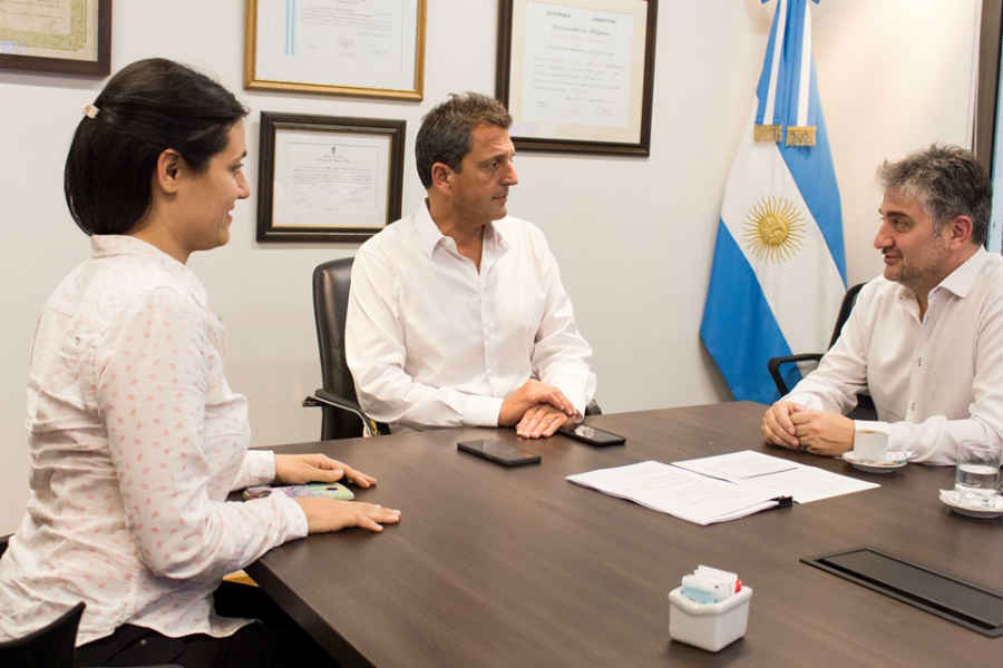 Sergio Massa se reunió con los candidatos de Vicente López Lorenzo Beccaria y Sofía Vannelli 